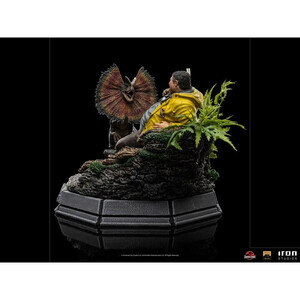 Iron Studios Jurassic Park 1/10 Art Scale Dennis Nedry & Dilophosaurus 