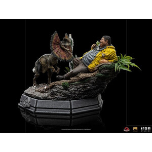 Iron Studios Jurassic Park 1/10 Art Scale Dennis Nedry & Dilophosaurus 