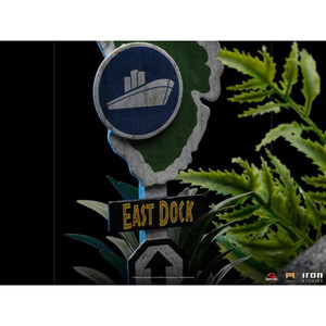 Iron Studios Jurassic Park 1/10 Art Scale Dennis Nedry & Dilophosaurus 