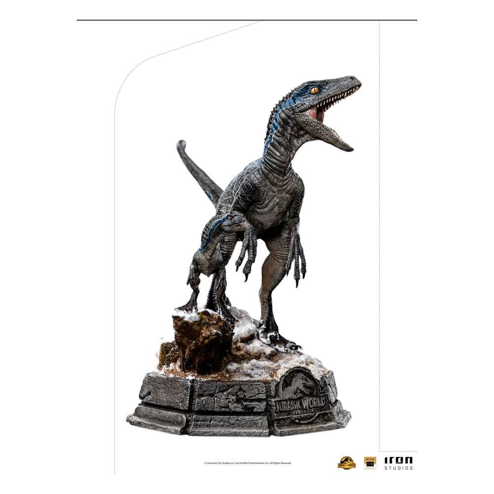 Iron Studios Jurassic World Dominion 1/10 Deluxe Art Scale Blue and Beta 
