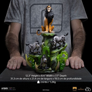 Iron Studios The Lion King 1/10 Art Scale Deluxe Scar Deluxe 