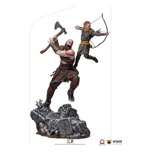Iron Studios God of War 1/10 BDS Art Scale Kratos & Atreus 