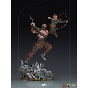 Iron Studios God of War 1/10 BDS Art Scale Kratos & Atreus 