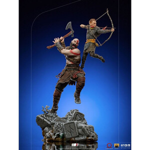 Iron Studios God of War 1/10 BDS Art Scale Kratos & Atreus 