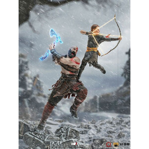 Iron Studios God of War 1/10 BDS Art Scale Kratos & Atreus 