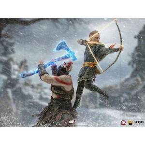Iron Studios God of War 1/10 BDS Art Scale Kratos & Atreus 