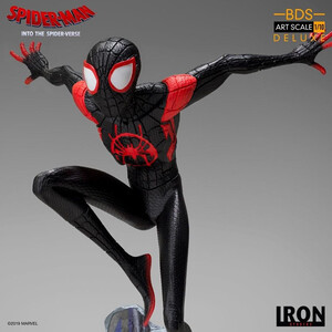 Iron Studios Spider-Man Into the Spider-Verse 1/10 BDS Art Scale Deluxe Miles Morales 