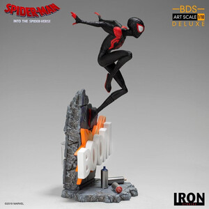 Iron Studios Spider-Man Into the Spider-Verse 1/10 BDS Art Scale Deluxe Miles Morales 