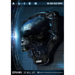 Prime 1 Studio Alien 3D Wall Art Alien Big Chap Head Trophy 