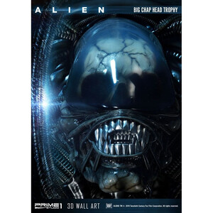Prime 1 Studio Alien 3D Wall Art Alien Big Chap Head Trophy 