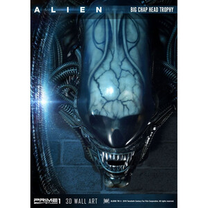 Prime 1 Studio Alien 3D Wall Art Alien Big Chap Head Trophy 
