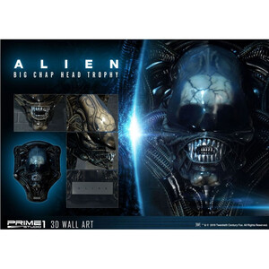 Prime 1 Studio Alien 3D Wall Art Alien Big Chap Head Trophy 