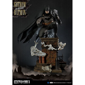 Prime 1 Studio Batman Arkham Origins 1/5 Scale Concept Masterline Gotham By Gaslight Batman Black Version 