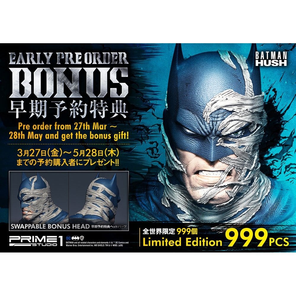 Prime 1 Studio Batman Hush 1/3 Scale Museum Masterline Batman Batcave Deluxe Bonus Version 