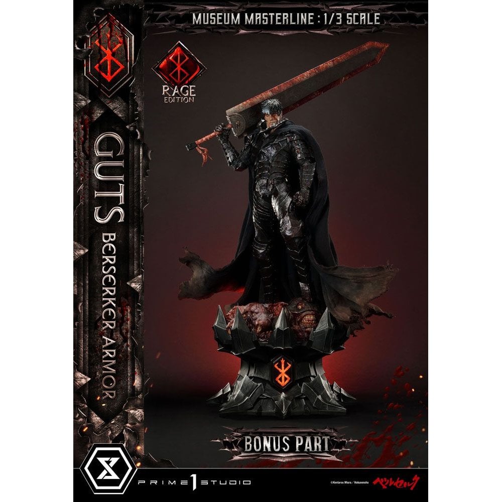 Prime 1 Studio Berserk 1/3 Scale Museum Masterline Guts Berserker Armor Rage Edition Deluxe Bonus Version 