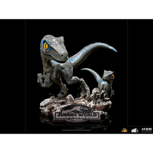 Iron Studios Jurassic World Dominion MiniCo Blue and Beta 