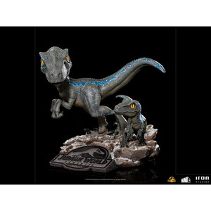 Iron Studios Jurassic World Dominion MiniCo Blue and Beta 