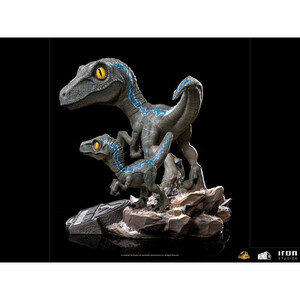 Iron Studios Jurassic World Dominion MiniCo Blue and Beta 