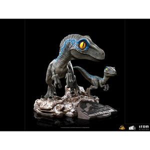 Iron Studios Jurassic World Dominion MiniCo Blue and Beta 