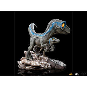 Iron Studios Jurassic World Dominion MiniCo Blue and Beta 