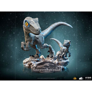 Iron Studios Jurassic World Dominion MiniCo Blue and Beta 