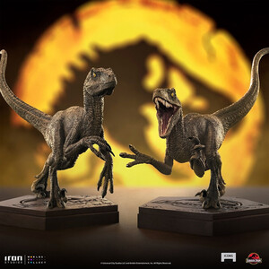 Iron Studios Jurassic Park Icons Velociraptor Ver A 
