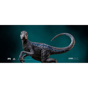 Iron Studios Jurassic World Icons Velociraptor B Blue 