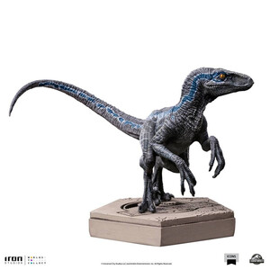 Iron Studios Jurassic World Icons Velociraptor B Blue 