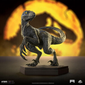 Iron Studios Jurassic World Icons Velociraptor B Blue 
