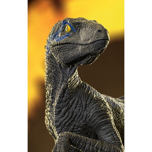 Iron Studios Jurassic World Icons Velociraptor B Blue 