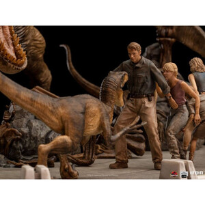 Iron Studios Jurassic Park 1/20 Demi Art Scale The Final Scene 