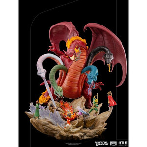 Iron Studios Dungeons & Dragons 1/20 Demi Art Scale Tiamat Battle 