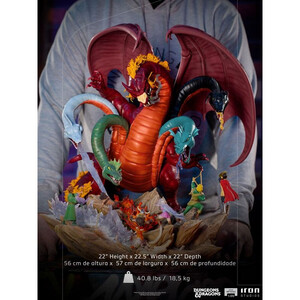Iron Studios Dungeons & Dragons 1/20 Demi Art Scale Tiamat Battle 