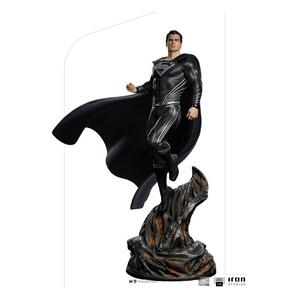 Iron Studios Zack Snyder's Justice League 1/4 Art Scale Superman Black Suit 