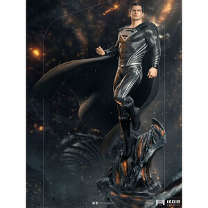 Iron Studios Zack Snyder's Justice League 1/4 Art Scale Superman Black Suit 