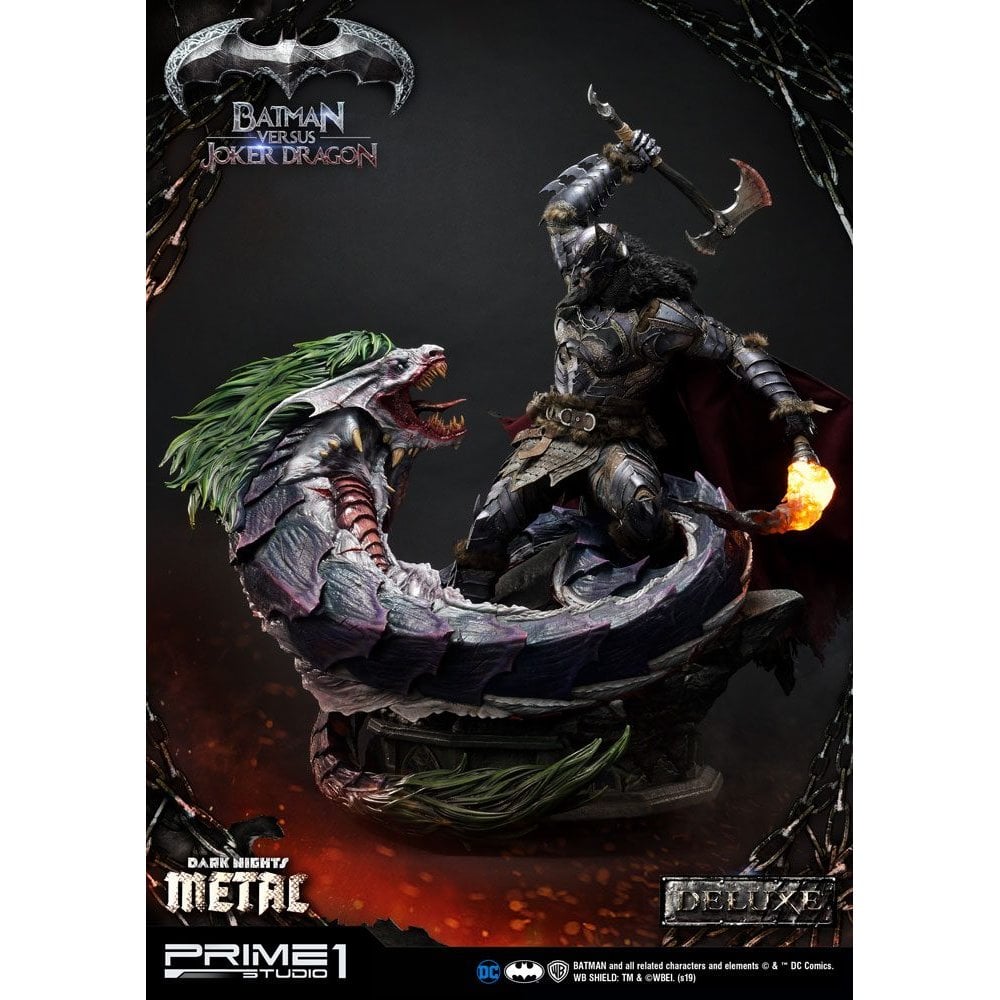 Prime 1 Studio Dark Nights Metal 1/3 Scale Museum Masterline Batman Versus Joker Dragon Deluxe Ver. 