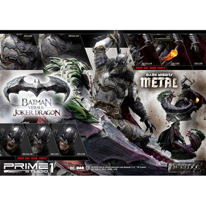 Prime 1 Studio Dark Nights Metal 1/3 Scale Museum Masterline Batman Versus Joker Dragon Deluxe Ver. 