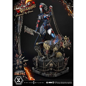 Prime 1 Studio Dark Nights Metal 1/3 Scale Museum Masterline Series Scale Harley Quinn Who Laughs Regular Version 