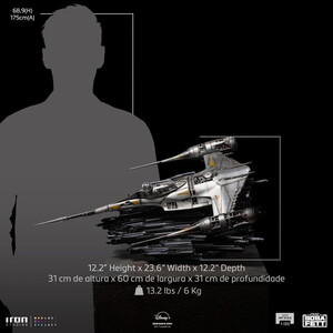 Iron Studios The Book of Boba Fett 1/20 Demi Art Scale Mando's N-1 Starfighter 