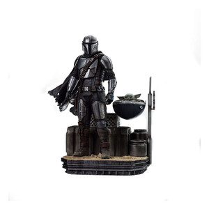 Iron Studios Star Wars The Mandalorian 1/10 Scale Din Djarin and Din Grogu 