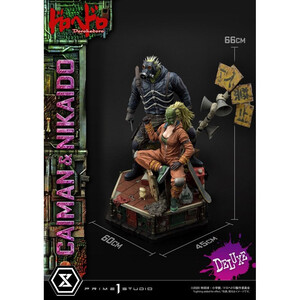 Prime 1 Studio Dorohedoro 1/4 Scale Ultimate Premium Masterline Caiman & Nikaido Deluxe Version 