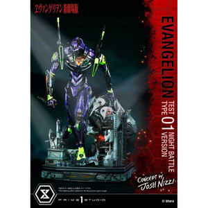 Prime 1 Studio Evangelion Non Scale Ultimate Diorama Masterline Test Type 01 Night Battle Version Concept by Josh Nizzi 