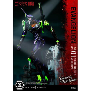 Prime 1 Studio Evangelion Non Scale Ultimate Diorama Masterline Test Type 01 Night Battle Version Concept by Josh Nizzi 