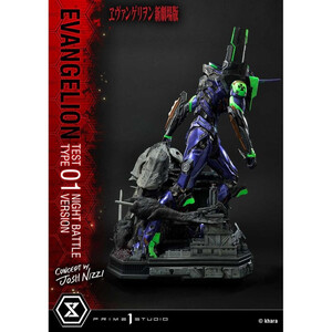 Prime 1 Studio Evangelion Non Scale Ultimate Diorama Masterline Test Type 01 Night Battle Version Concept by Josh Nizzi 