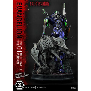 Prime 1 Studio Evangelion Non Scale Ultimate Diorama Masterline Test Type 01 Night Battle Version Concept by Josh Nizzi 