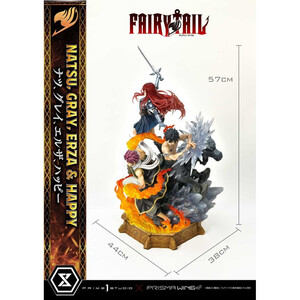 Prime 1 Studio Fairy Tail 1/6 Scale Concept Masterline Natsu, Gray, Erza, Happy Deluxe Version 