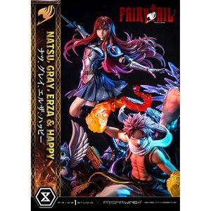 Prime 1 Studio Fairy Tail 1/6 Scale Concept Masterline Natsu, Gray, Erza, Happy Deluxe Version 