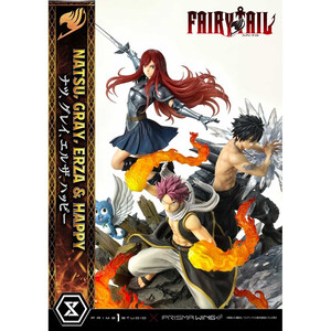 Prime 1 Studio Fairy Tail 1/6 Scale Concept Masterline Natsu, Gray, Erza, Happy Deluxe Version 