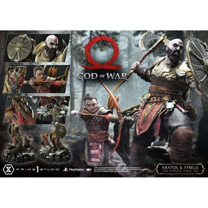 Prime 1 Studio God of War Premium Masterline Series Kratos and Atreus in the Valkyrie 