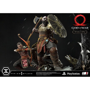Prime 1 Studio God of War Premium Masterline Series Kratos and Atreus in the Valkyrie 